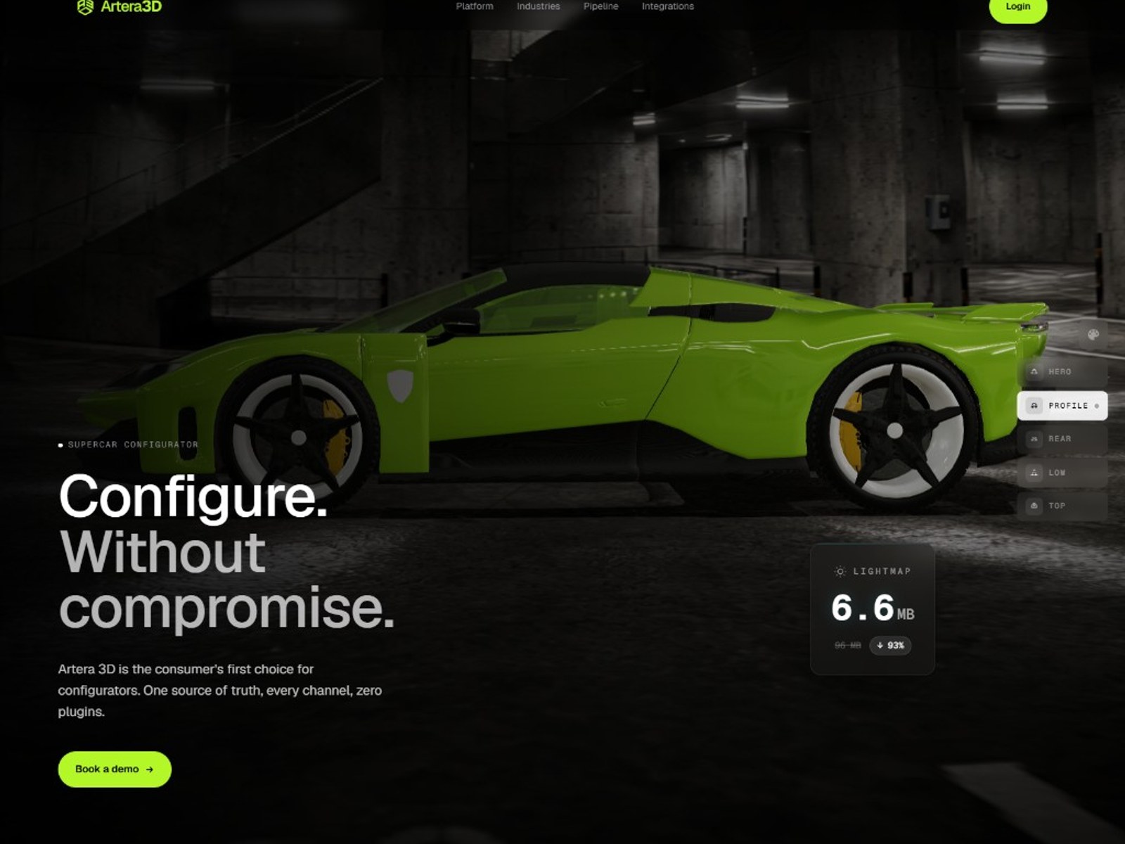 Automotive — Artera 3D industry example